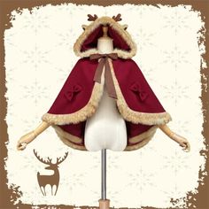 Cartoon Antler Plush Hooded Cloak Lolita Coat Stay cozy and stylish with our elegant Cartoon Antler Plush Hooded Cloak Lolita Coat. Made with plush material, this cloak features adorable cartoon antler accents and a hood for added warmth. Perfect for any occasion, this coat will bring out your inner lolita and turn heads wherever you go. Size Info. One Size: Length 42/60 cm All measurements are approximate and can vary slightly. Please check size info. before order. Cloak Coat, Anime Lingerie, Adorable Cartoon, Hooded Cloak, Winter Color, Fairy Princesses, Princess Style, Lolita Fashion, New Instagram