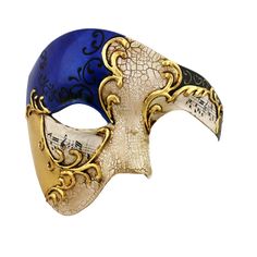 GOLD Series Phantom Of The Opera Half Face Masquerade Mask - Luxury Mask - 2 Masquerade Mask Black, Phantom Mask, Luxury Mask, Mens Masquerade Mask, Opera Mask, Venetian Masquerade Masks, Venice Mask, Ball Mask, Venetian Masquerade