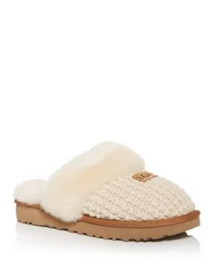 Ugg Women's Cozy Shearling Mule Slippers Uggs Slippers Ugg, White Ugh Slippers, Ugg Cozy Slipper, Ugg Knit Slippers, Cute Ugg Slippers, Uh Slippers, Ugg Cozy Slippers Outfit, Ugg Slippers White, Chirtmas Wishlist