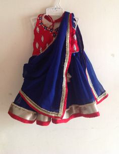 Red and blue halter neck lehenga | Etsy Halter Neck Lehenga, Kids Designer Dresses, Frocks For Girls, Girls Clothing, Halter Neck, Lehenga, Clothing Items, Red And Blue