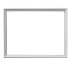 an empty white frame on a white background