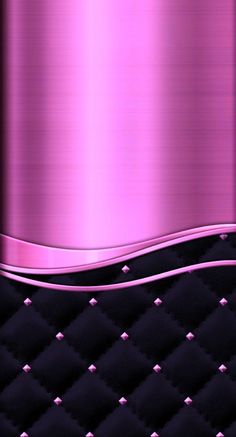 a metallic background with pink lines on the bottom and black, diamond - embossed edges