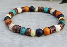 Mens Beaded and Bead Bracelets | by StoneRiverJewelry Wood Bead Jewelry, Wood Beads Jewelry, Beaded Bracelet For Men, Wood Bead Bracelet, Wood Bracelet, Mens Beaded Bracelets, Bracelet For Men, Bead Bracelets, Bead Jewelry