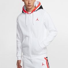 Air Jordan Knit Cozy Breathable Athleisure Casual Sports Fleece Lined Jacket White BQ5650-100 (Men's) Athleisure Long Sleeve Fleece Jacket For Streetwear, White Hoodie For Light Sports, Sporty Fleece Jacket With Ribbed Cuffs, Sporty Fleece Jacket For Streetwear, Sportswear Fleece Jacket With Ribbed Cuffs For Streetwear, Sporty Hooded Fleece Jacket, Fleece Track Jacket For Spring Athleisure, Sportswear Fleece Jacket With Ribbed Cuffs, Fleece Long Sleeve Track Jacket