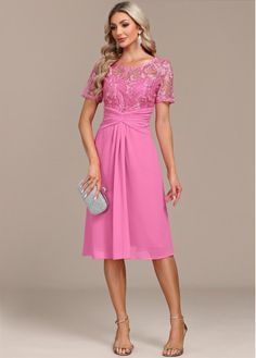 Color:Pink;Size:S;Size:M;Size:XL;Size:XXL;Package Contents:1 X Dress;Occasion:Work;Style:Elegant; Elegant Dresses Plus Size, Shape Dress, Patchwork Shorts, Swimwear Suits, Dress Occasion, Work Style, Lace Patchwork, Jumpsuit Party, Black Swimwear