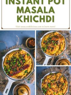 instant pot masala khichad recipe with step by step instructions to make it