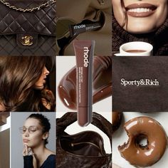 Vibe Brown, Rhode Lip, Skincare Branding, Perfect Skin Care Routine, Coffee Girl, Cosmetic Design, Brown Style, Makeup Looks Tutorial, Mocha Brown