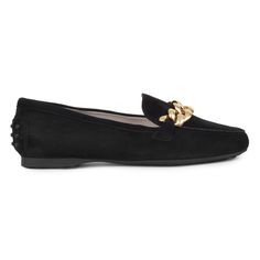 Elegant Flat Loafers With Suede Lining, Chic Leather Shoes For Galas, Chic Leather Shoes With Rubber Sole For Galas, Chic Leather Shoes For Galas With Leather Sole, Elegant Loafers With Suede Lining And Almond Toe, Elegant Closed Toe Loafers With Suede Lining, Classic Flats For Galas, Branded Insole Calf Leather Flats, Calf Leather Flats With Branded Insole