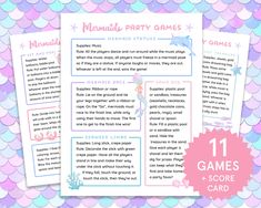 mermaid party games for kids and adults