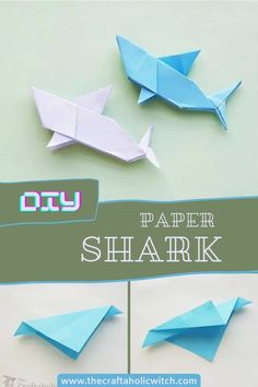 origami paper shark instructions and step by step instructions