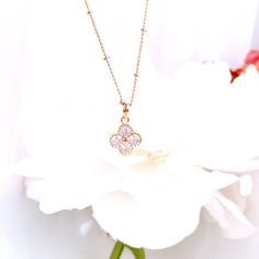 "Graduation Gift, Lucky Clover Necklace, Gold Flower Pendant Necklace, Clover Flower necklace, Gold Pendant Necklace, Graduation Lucky Gift Total length is 16\"+2\" extender Gold Cubic Clover / 16k gold plated 11mm *Your purchase(s) will come wrapped in a pretty gift box.*" Elegant Rose Gold Flower Charm Necklaces, Elegant Rose Gold Flower Charm Necklace, Elegant Flower Charm Necklace With Clavicle Chain, Elegant Flower Shape Charm Necklace With Clavicle Chain, Elegant Flower Charm Necklaces As Gift For Her, Elegant Flower Charm Necklace With Adjustable Chain, Feminine Necklace With Flower Charm, Feminine Flower Pendant Necklace With Clavicle Chain, Elegant Flower Pendant Charm Necklaces For Mother's Day