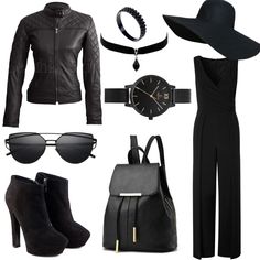 Enchanting, mesmerizing and ethereal! Your black quilted leather jacket needs to be the talk of the town! Wear it atop you formal black jumpsuit. Pair it up ankle boots and black leather travel rucksack to add the extra oomph! Let your black sunglasses be the cherry on top. Walkout like an embodiment of grace and power! Chic Formal Biker Jacket For Spring, Modern Black Leather Jacket For Spring, Black Leather Jacket For Night Out, Modern Black Biker Jacket For Formal Occasions, Trendy Black Leather Biker Jacket, Black Leather Jacket For Winter Party, Black Leather Jacket For Spring Formal, Trendy Black Leather Jacket For Work, Casual Leather Outerwear For Parties