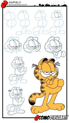 an image of a cartoon tiger drawing