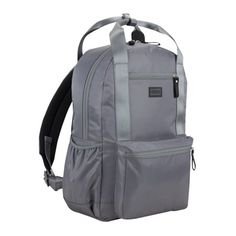 The Bodhi Unisex Convertible Backpack is ideal for your everyday lifestyle! This backpack can be worn on your morning commute to work, to the gym, or even a vacation overseas. Literally, checkout the ideal hidden zipper pocket in the back for your passport! This backpack has you covered! The two front zipper pockets are thoughtfully sized to suit a variety of personal items and both keep them secure when on the move, while also allowing for quick access to your gear. Lightweight and durable, thi Functional Backpack With Adjustable Straps For Daily Use, Sporty Standard Backpack For Commuting, Sporty Backpack For Commuting, Sporty Everyday Backpack With Adjustable Strap, Sporty Commuting Backpack, Casual Commuting Backpack With Water Bottle Pocket, Sporty Softback Backpack For Everyday Use, Sporty Gray Standard Backpack, Sporty Everyday Softback Backpack