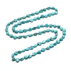 Turquoise Necklace for Women】 Turquoise is a perennial favorite and these stunning beads will not disappoint! Irregular turquoise beads long strand statement necklace for women girls handmade jewelry Long Strand Necklace Turquoise howlite stones measure approx 3/4" in length and approx 1/2" in width. This simple green turquoise multi-strand necklace looks great as one strand, two or three. Wear it with your favorite tee shirt or dress it up with your bridesmaid's dresses, wear it over and over. Hand Knotted Necklace, Yoga Necklace, Necklaces Handmade, Thread Necklace, Braided Necklace, Beach Necklaces, Stone Beaded Necklace, Multi Layer Necklace, Moon Pendant Necklace