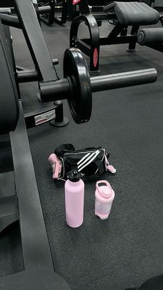 the gym equipment is clean and ready to be used by someone who likes to exercise