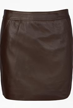 Women's Leather Mini Skirt In Dark Brown Add a touch of sophistication to your wardrobe with the women's leather mini skirt in dark brown. Crafted from real sheepskin leather with a semi-aniline finish, this mini skirt exudes luxury and style. It features a convenient back zip closure and two side pockets for added functionality. The rich dark brown color and sleek design make it perfect for both casual and dressed-up occasions, adding a versatile and chic element to any outfit. Outer Shell: Rea Luxury Leather Mini Skirt, Formal Brown Leather Skirt, Luxury Fitted Brown Skirt, Elegant Leather Mini Skirt For Formal Occasions, Classic Leather Mini Skirt For Work, Elegant Leather Lined Mini Skirt, Elegant Brown Leather Skirt, Chic Brown Leather Mini Skirt, Brown Leather Mini Skirt For Night Out