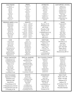 the table with numbers and dates for each day of the week, which includes daily calendars