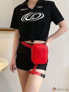 BirdinBag - Womens Leather Waist Bag: Hot, Trendy, Stylish and Practical Fanny Pack for Outdoor Activities Cool Fanny Packs, Fanny Pack Fashion, Leather Waist Bag, Leg Bag, Pu Leather Bag, Leather Fanny Pack, Chic Leather, Waist Bags, Waist Bag