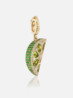 18k yellow gold juicy tsavorite, mother of pearl, diamond and peridot lime wedge pendant that says “Squeeze Me". The second in our annual holiday series of “Lauren’s Loves” — the first was caviar — this three charm set in honor of tequila is the perfect gift or self-purchase for the life of the party. Whether Lauren is enjoying her husband’s locally-famous margaritas, relaxing with a refreshing Paloma or sipping it neat, tequila is her number one choice for imbibing. In honor of her devotion to Dope Jewelry Accessories, Romantic Classic, Smart Jewelry, Dope Jewelry, Lime Wedge, Life Of The Party, Rose Gold Jewelry, Emerald Jewelry, Pearl Diamond