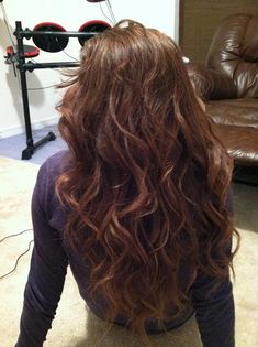 Beach waves created with Remington's wave wand Large Perm Curls, Lose Perm Long Hair, Lose Wave Perm, Soft Wavy Perm, Loose Deep Perm, Long Hair Perm Types, Lose Wavy Hair, Loose Perm Women, Soft Wave Perm