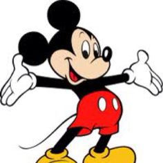 a cartoon mickey mouse with his arms out