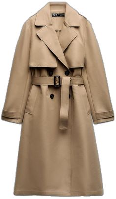 Chic Gabardine Pea Coat, Zara Belted Spring Outerwear, Double Breasted Trench Coat, Zara Jackets, Skorts, Trench Coats, Shapewear, Double Breasted, Jogging