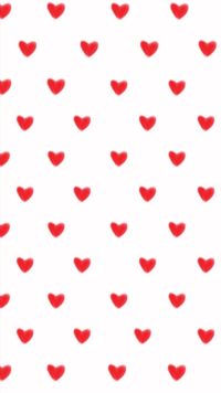 a red heart pattern on a white background