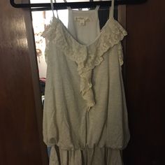 Frilly Ruffle Cami Never Worn Perfect Condition Don’t Be Afraid Too Send An Offer Discount On A Bundle Of Three Or More Things Casual Tops With Lace Trim And Ruffled Straps, Y2k Clothes, Cream White, White Skirts, Womens Tops, White, Women Shopping, Clothes, Color