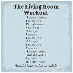 the living room workout is shown in black and white