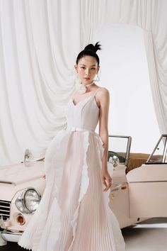 Organza Midi Dress, Overall Outfit, Mean Blvd, Organza Flowers, Flower Applique, Floral Applique, S Models, A Heart, Dress Materials