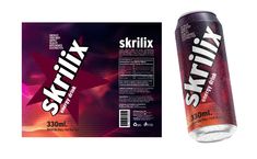 a can of skilfix next to a box of soda on a white background