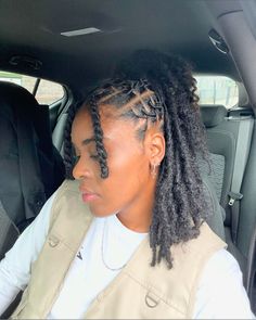 locs. Loc Hairstyle Short, Loc Styles For Females, Retwist Styles For Thick Locs, Natural Loc Bob, Short Women Loc Styles, Starter Locs Shoulder Length Hair, Loc Styles After Retwist, Loc Styles Female, Type 4 Locs