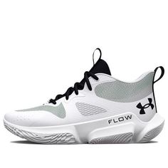 (WMNS) Under Armour Flow Breakthru 3 Basketball Shoes 'White Black' 3025603-100 Shoes White, Stylish Sneakers, Men's Style, Basketball Shoes, Perfect Pair, Your Perfect, Under Armour, White Black, White And Black