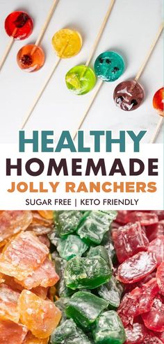 healthy homemade jelly ranchers with text overlay