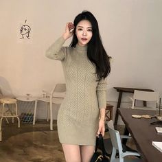 Long Party Gowns, Long Sleeve Fitted Dress, Tight Mini Dress, Dress Tight, Hip Skirt, Evening Dresses Plus Size, Mermaid Evening Dresses, Mini Sweater Dress, Sweater Dress Women