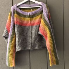 #ad Find ideas and inspiration for Free People Oversized Boxy Alpaca Sweater Sz XS Colorful Pastel Striped Rainbow, Fashion Women's Sweaters Bright Sweater, Multicolor Sweater, Leopard Print Sweater, Free People Tunic, Rainbow Fashion, Alpaca Sweater, Pastel Stripes, Oversized Knitted Sweaters, Open Knit Sweater