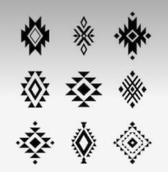 black and white geometric design elements