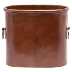 Pigeon and Poodle Ogden Modern Classic Tobacco Full Grain Leather Magazine Holder Leather Bathroom, Country Club Style, Magazine Holder, Magazine Holders, American Leather, Luxury Bath, Brass Handles, Bath Accessories, Pigeon