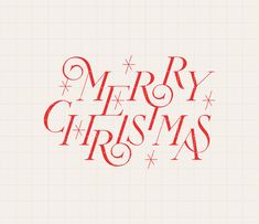 the words merry christmas written in red ink