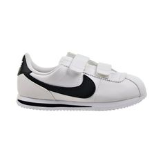 Preschool Nike Cortez Basic SL White/Black Size: 2.5.  Gender: male.  Age Group: kids. Retro Low-top Sneakers, Nike Scratch-resistant Synthetic Sneakers, Nike Sneakers With Rubber Sole For School, Classic Nike Synthetic Skate Shoes, White Retro Sneakers For School, White Non-slip Leather Sneakers, Nike Sneakers For School, Nike Round Toe Sneakers For School, Nike Sneakers With Round Toe For School