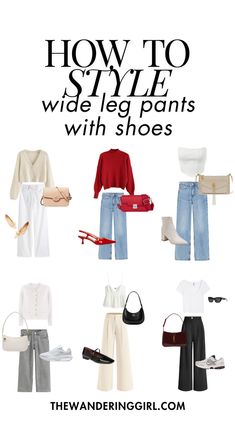 Save this pin for wide leg pants with shoes, wide leg pants with sneakers, wide leg jeans with shoes, flats with wide leg pants, shoes for black wide leg pants, sandals for wide leg pants, wide leg pants with vans, wide leg pants with new balance, wide leg yoga pants shoes, shoes for wide leg cropped pants, how to style wide leg pants with shoes, what to wear wide leg pants with shoes, and more! Tap to learn how to slay wide leg pants with shoes here! What Shoes Do You Wear With Wide Leg Crop Pants, What Tops To Wear With Wide Leg Pants, How To Wear Wide Leg Cropped Pants, Shoes Wide Leg Pants, Wide Leg Pants Shoes, What Shoes To Wear With Wide Leg Jeans, Wide Leg Pants With Sneakers, Shoes To Wear With Wide Leg Pants