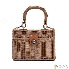 Bird in Bag - Straw bags women's bags new casual simple handheld chain shoulder crossbody bag new Beige Bag, Straw Handbags, Bag Summer, Straw Bags, Backpack Storage, Designer Shoulder Bags, Crossbody Tote, Shoulder Bag Women, Cross Body Handbags