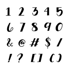 the letters and numbers are all black on white, including one that has been written in cursive writing