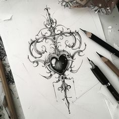 Black Pearl Tattoo Design Pack Mind Vs Heart Tattoo, Gothic Tattoo Style, Gothic Lantern Tattoo, Dark Feminine Tattoos Sleeves, Tattoo Sternum Women, Pearl Tattoo Design, Stipple Shading Tattoo, Dark Witch Tattoo, Victorian Tattoo Vintage