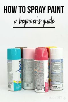 how to spray paint a beginner's guide