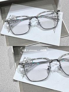 Clear Glasses Frames Women, Glasses Women Fashion Eyeglasses, Cute Glasses Frames, Classy Glasses, Glasses Frames Trendy, Fancy Glasses, Glasses Inspiration, Specs Frame, Clear Glasses Frames