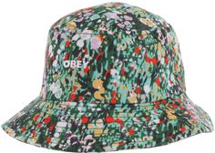 Obey Garden Bucket Hat - green Green Adjustable Short Brim Hat, Green Flat Brim Bucket Hat For Spring, Green Short Brim Hat For Outdoor, Green Casual Hat For Spring, Casual Green Hats For Spring, Casual Green Hat For Spring, Casual Green Spring Hat, Green Curved Brim Hat For Outdoor, Green Hats For Summer Garden Party