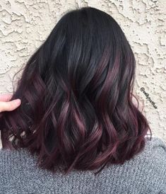 Dark Burgundy Hair, Burgundy Balayage, Dark Chocolate Hair, Purple Balayage, Maroon Hair, Dark Purple Hair, Plum Hair, Hair Color Burgundy, Red Brown Hair