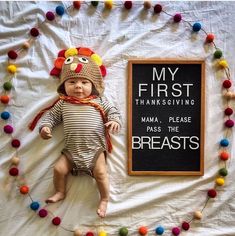 Thanksgiving Letter Board, Thanksgiving Baby Pictures, Fall Baby Photos, Fall Baby Pictures, Baby Thanksgiving, Thanksgiving Letter, My First Thanksgiving, Baby Milestones Pictures, Monthly Baby Pictures